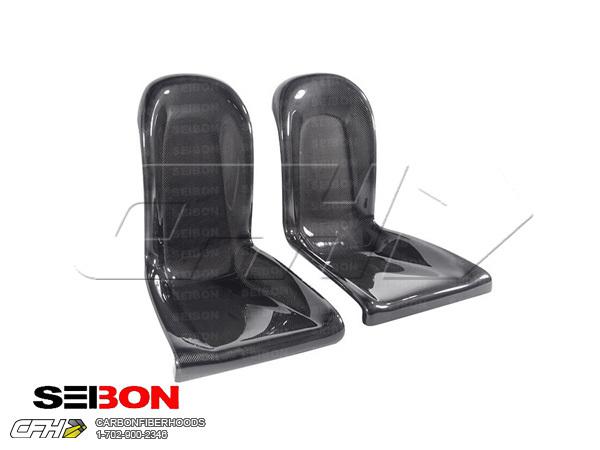 Seibon carbon fiber carbon fiber rear seat panels nissan gtr 09-10 us seller