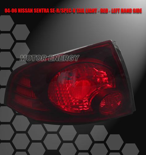 2004 2005 2006 nissan sentra se-r spec v tail brake light lamp red lens left lh