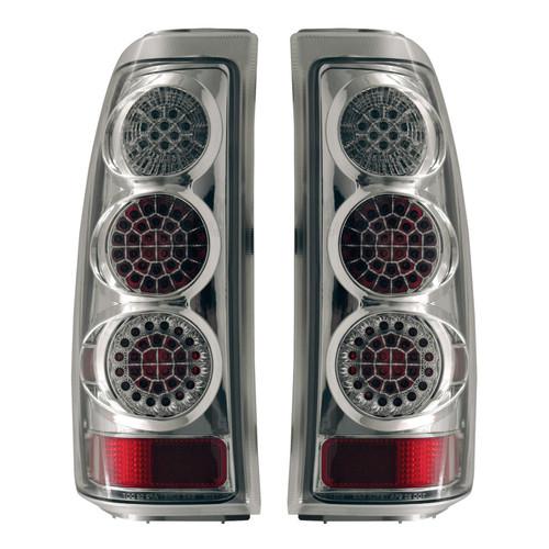 Apc diamond cut tail lights for 2003-2006 silverado chrome 407988tlc