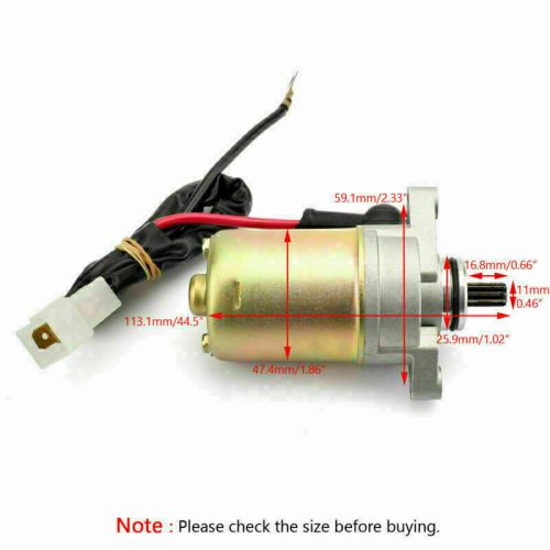 Electric starter motor start for polaris predator outlaw 50 atv 08+ 0453848 a