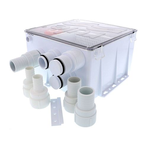 Rule shower drain box w/1100 gph pump - 24v