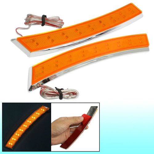 2 pcs 18 led side marker turn signal light lamp orange dc 12v for car truck