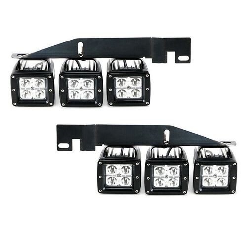 For ford f-150 raptor 2017-2020 led lower fog lights+mount bracket/wiring kit