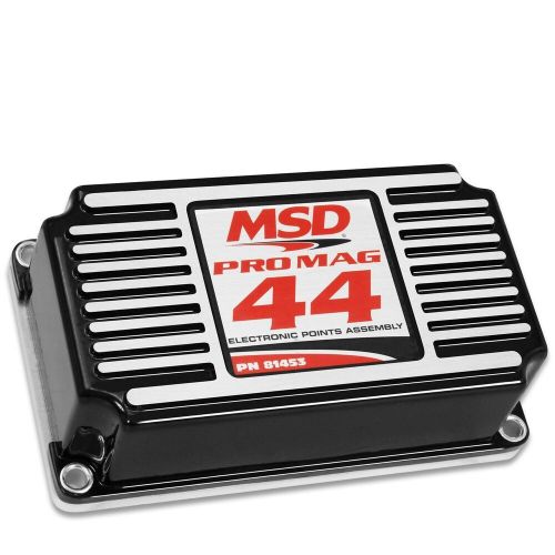 Msd pro mag 44 amp electronic points box black humi-seal cast aluminum housing