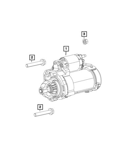 Genuine mopar hex head screw and washer 6101986