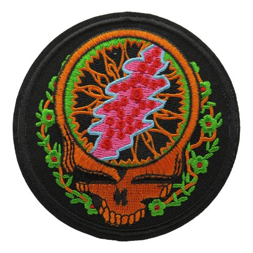 Patch patch skull psychedelic ironing patch biker patch punk rocker patch-