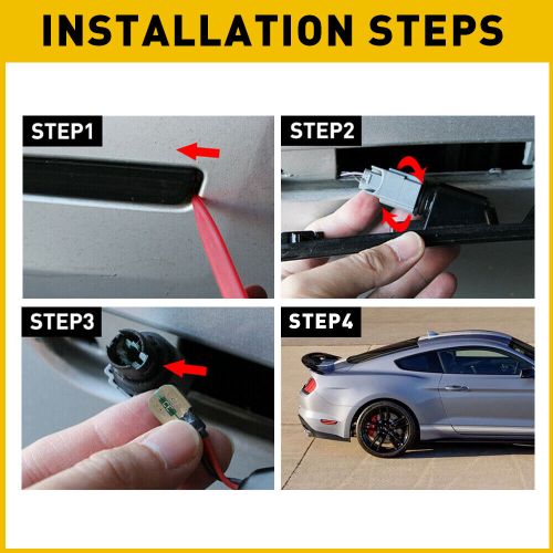 For ford mustang shelby gt350 assembly replacement side led marker light 2pcs