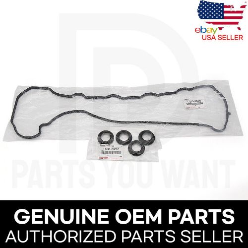 Genuine toyota lexus oem valve cover gasket w seal kit 11213-36020 + 11193-36010