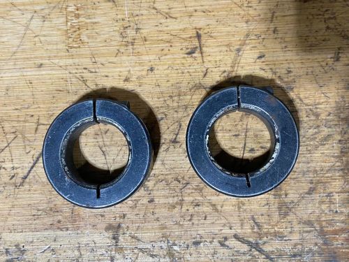 Set of 2, 1&#034; steel split axle locking collars go kart racing cart parts trike