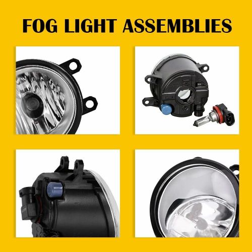 Hot pair fog lights lamp right left rh lh side for toyota camry yaris lexus rav4