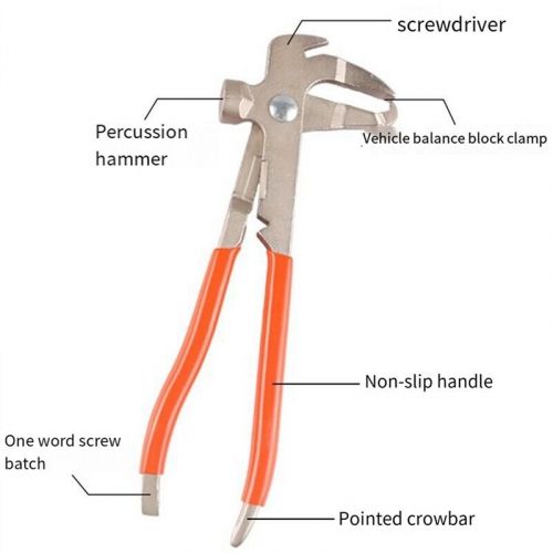 Multifunctional pliers and hammer integrated tire balance weight removing2196