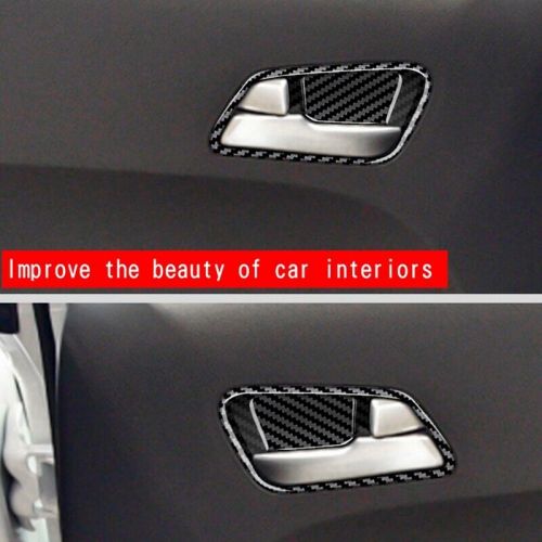 Car carbon fiber interior handle cover for 2022 morning picanto door scarf5981-