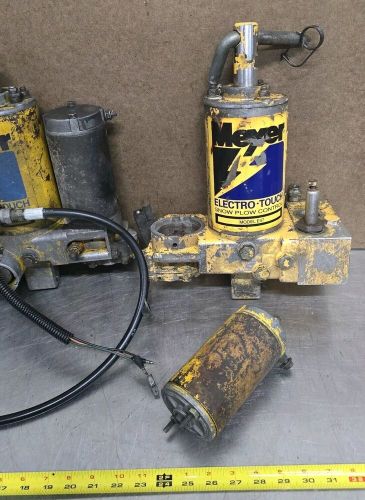 (2) meyers e-47 snow plow pump hydraulic lift pump pumps parts