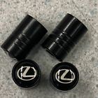 Lexus general purpose air valve cap tire valve set of 4 silver/black japan new