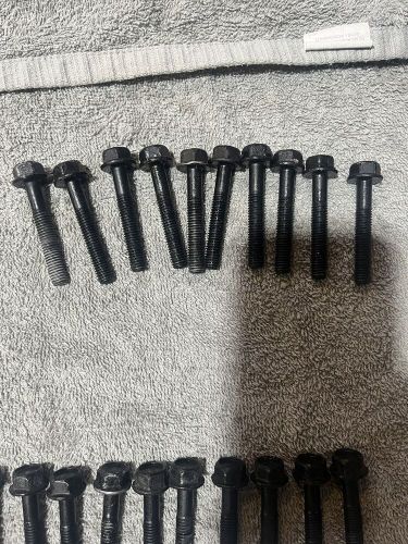 Oem 2009 mercury 200 225 250 pro xs sport 3.0l outboard cylinder head bolts (40)