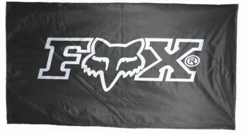 Fox-flag black banner landscape 5 x 3 ft 150 x 90 cm