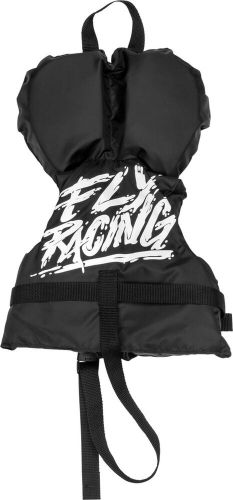 Fly racing infant nylon flotation life vest black/white