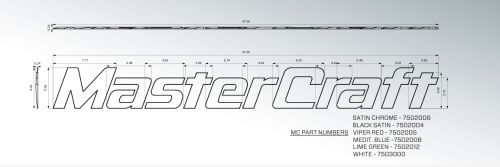 Mastercraft oem decal letter a only letter white