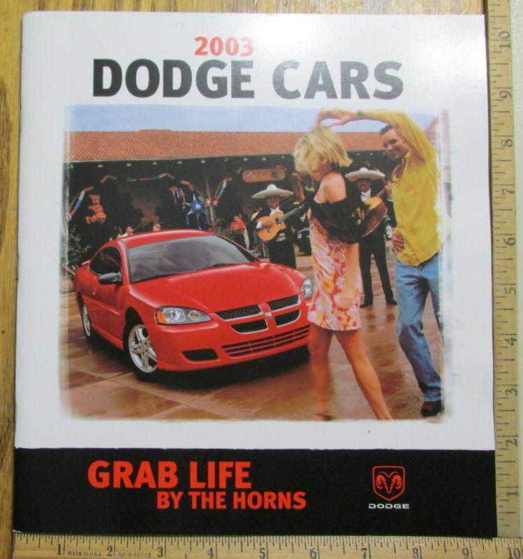 2003 03 dodge neon stratus intrepid sxt coupe sales brochure