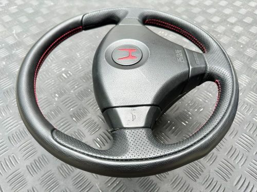 Jdm honda civic ek9 steering wheel type r momo red stitch