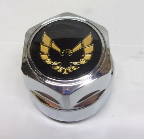 77-92 firebird ta aluminum wheel gold bird plastic chrome center cap set 4 608m