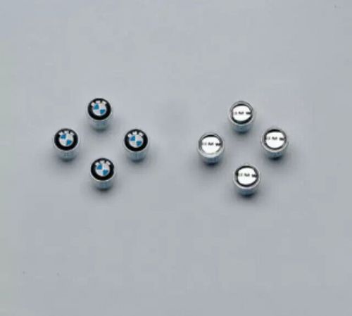 Genuine bmw valve stem caps roundel logo 36-11-0-421-544