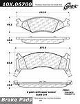 Centric parts 106.06700 front severe duty semi metallic premium pad