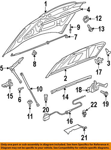 Dodge oem 5112137ag hood