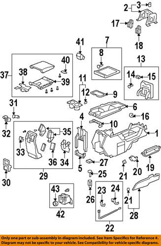 Honda oem 83413s9va01za front console-cup holder