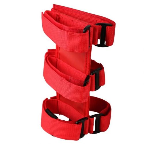 Rugged ridge sport bar fire extinguisher holder red for 55-19 jeep cj &amp; wrangler