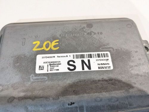 Renault zoe 2016-2019 engine control ecu module 237d40307r