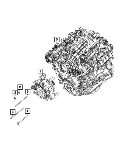 Genuine mopar hex flange nut 6512544aa