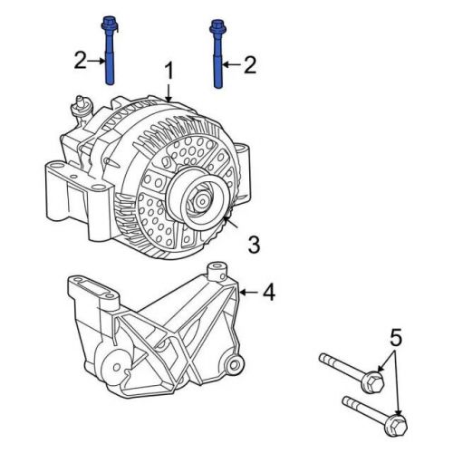 Genuine ford engine crankshaft position sensor bolt w500328-s437