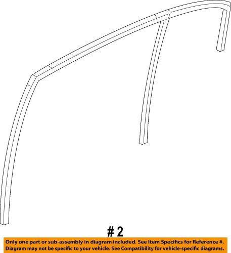 Kia oem 15-16 cadenza window-rear door-glass run left 835313r200