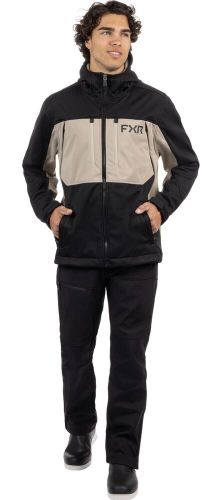 Fxr helium pro mens softshell jacket black/stone