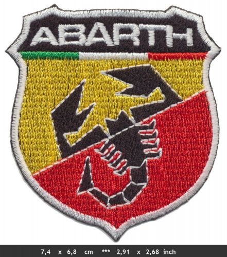 Abarth patch ironing ironing iron car sports car fiat tuning italy v1-