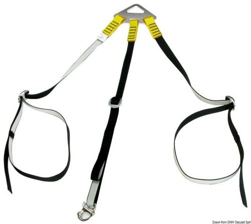 Osculati 3-arm dinghy lift system + 2 straps