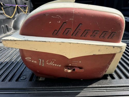 1957 johnson seahorse outboard 7.5hp ad11 hood engine cover front rear cowl.