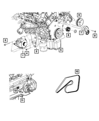 Genuine mopar alternator bracket 4792830aa