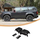 4pcs matte black side mirrors rearview cover trim for land cruiser lc250 24-2025