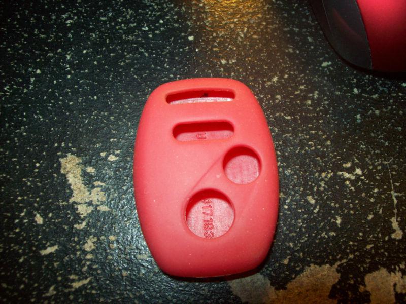 Red rubber key cover for 2012 honda cr-v and similar models