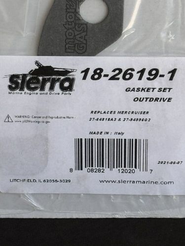 Sierra marine outdrive gasket set. 18-2619-1  (set of 2)