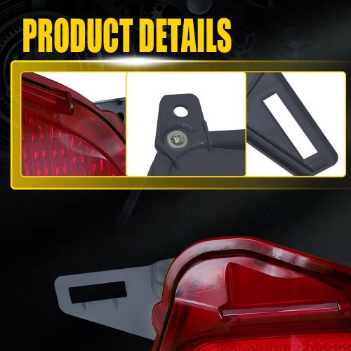 For toyota 2014-2019 highlander rear bumper reflector lamp case red lens pair