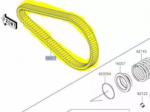 Genuine oe kawasaki teryx krx krx4 1000 replacement cvt drive belt 59011-0047