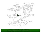 Genuine bmw converter &amp; pipe center bracket 18207521346