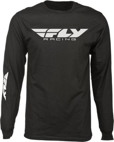 Fly racing corporate long sleeve shirt black small