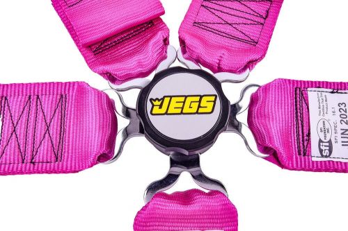 Jegs 70088 pink cam lock ultra series harness 5-point design