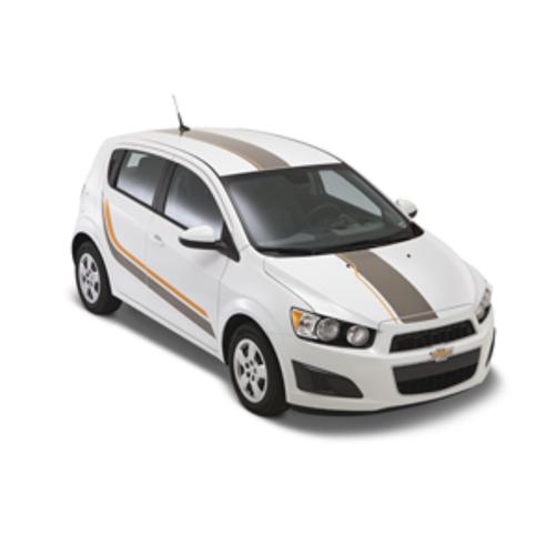 12-14 chevrolet sonic decal/stripe package hatchback body side graphics 95961252