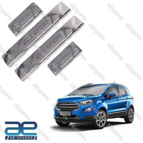 For ford ecosport door sill cover protector guard stainless steel trim @vi