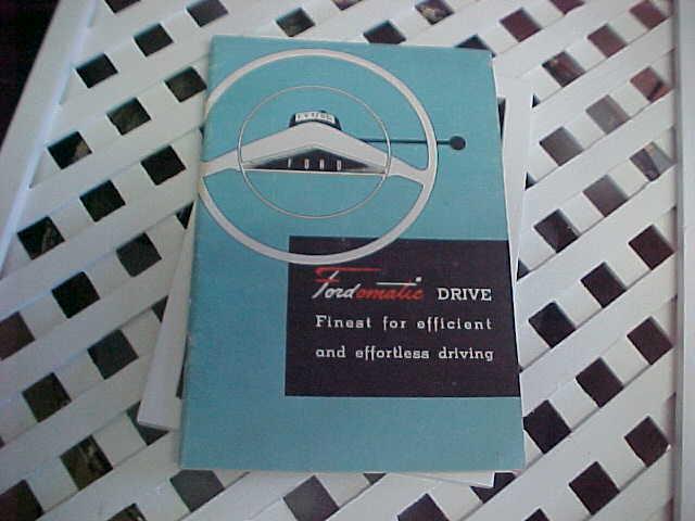 1950  fordomatic drive booklet - vintage ford 